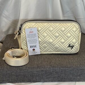 Lug coupe xl metallic champagne NWT